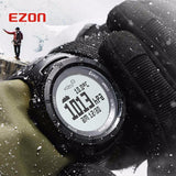 New Ezon Multifunctional Hiking Watch Men's Sport Digital Watch Hours Altimeter Barometer Compass Thermometer Climing Wristwatch